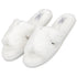 Faux Fur H Slipper - White